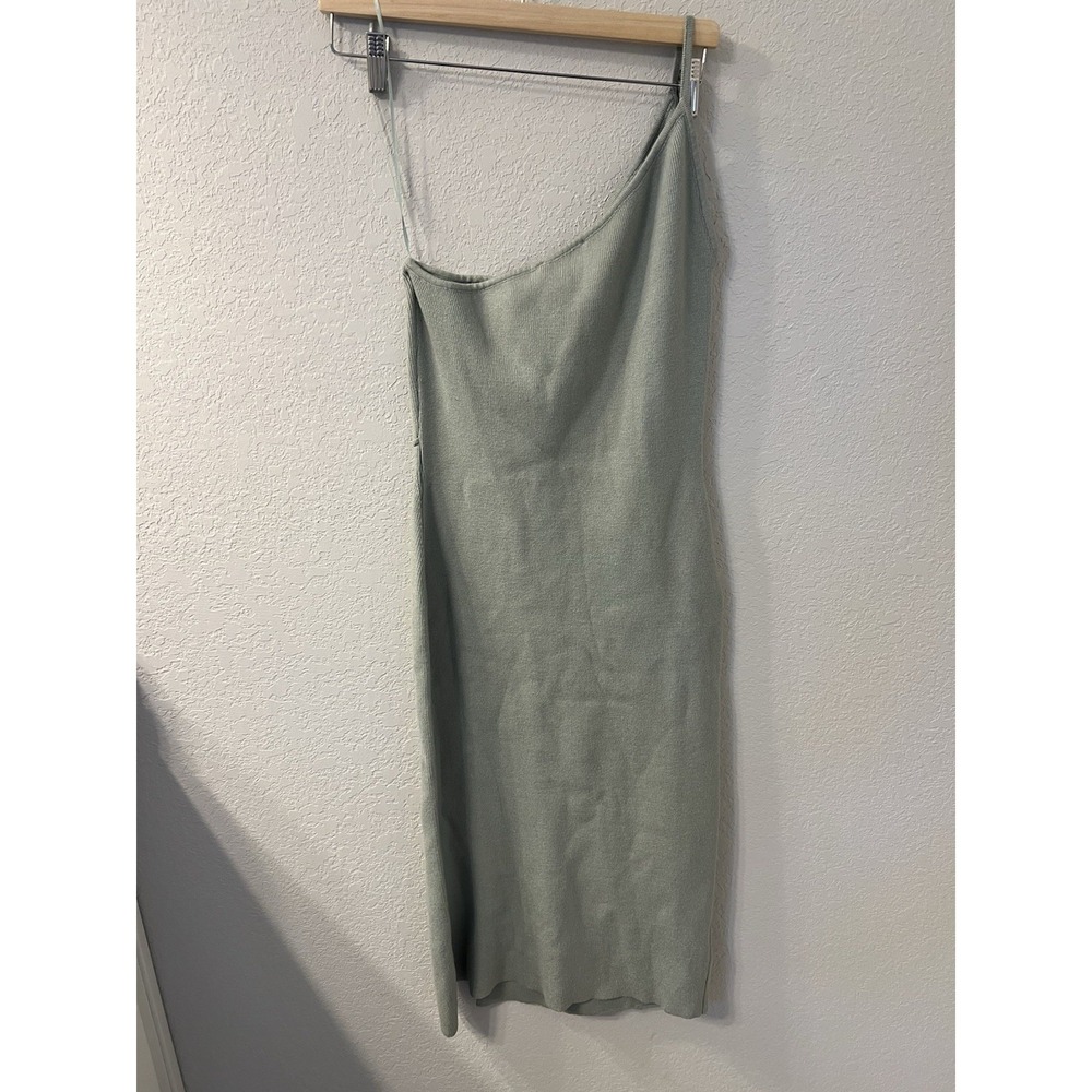 Petal + Pup Stassie Sage Knit Midi Dress - Size 10 - Picture 2 of 6